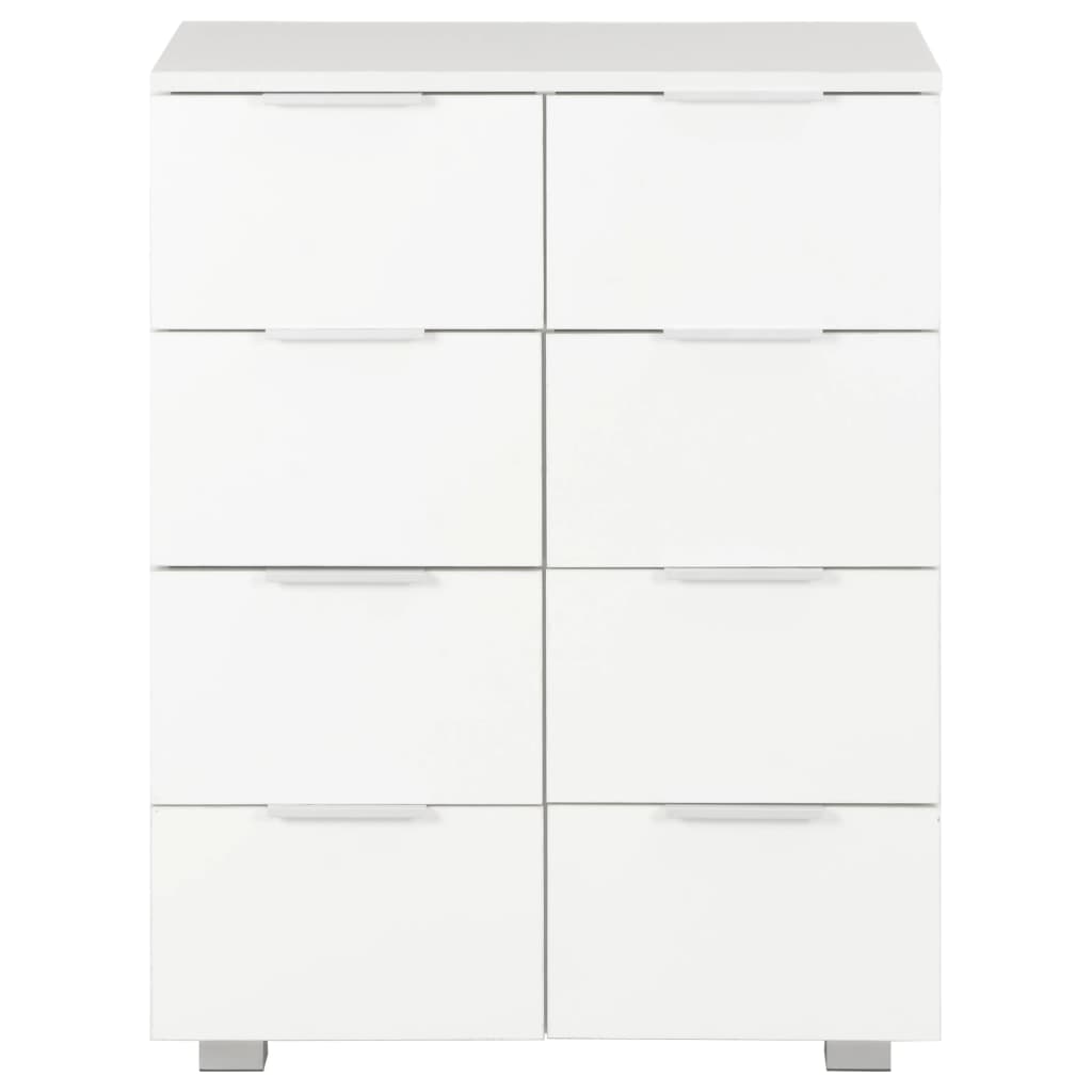 Sideboard Hochglanz-Weiß 60x35x80 cm Holzwerkstoff – Bild 3